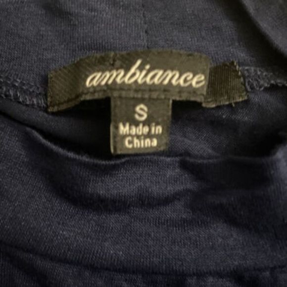 NWOT Ambiance Soft Tie String T-shirt - Size Small - Picture 3 of 3